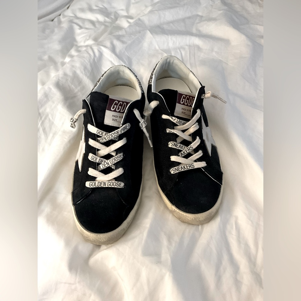 Golden Goose Women Superstar Navy Sneakers
